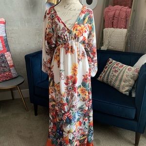 Zara Floral Maxi Dress - M